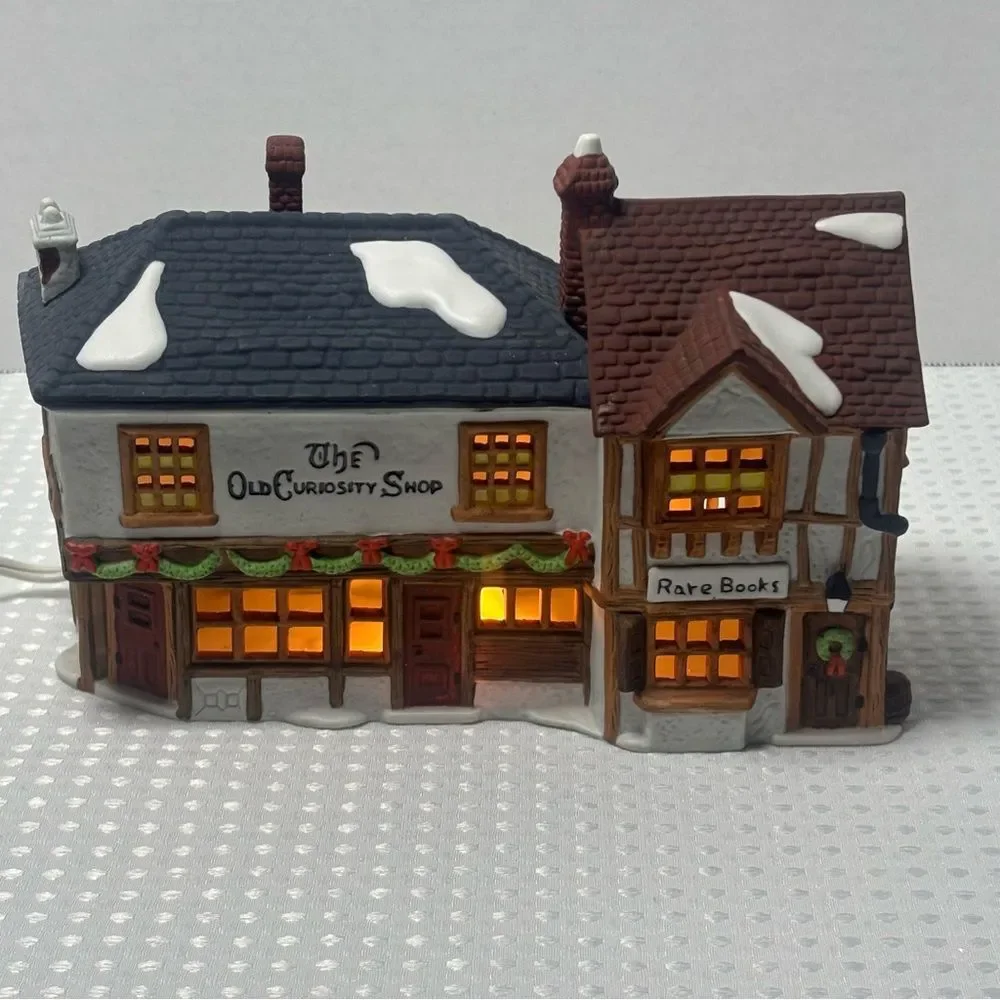 Dept 56 Dickens Village The Old Curiosity Shop Handpainted Porcelain VTG 1987